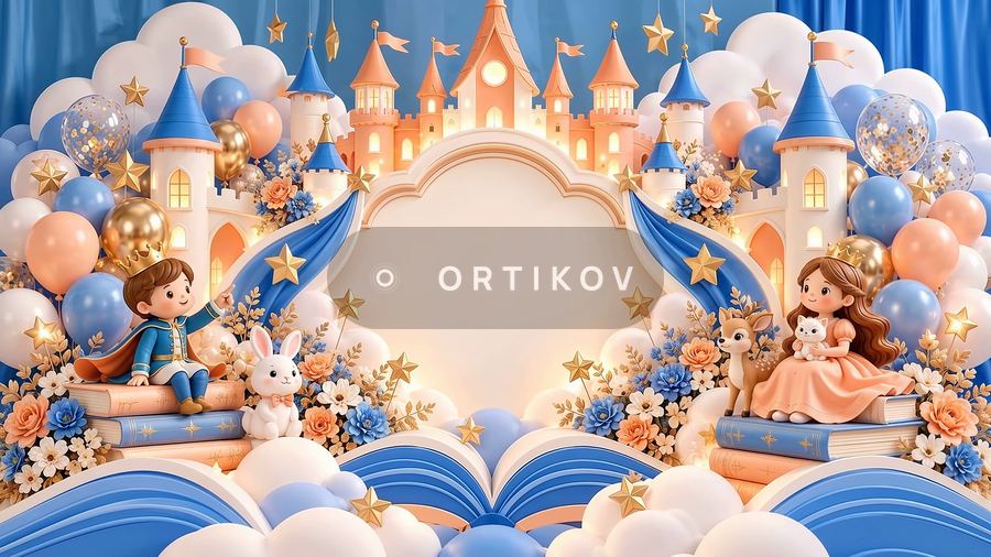 Детский замок и книги