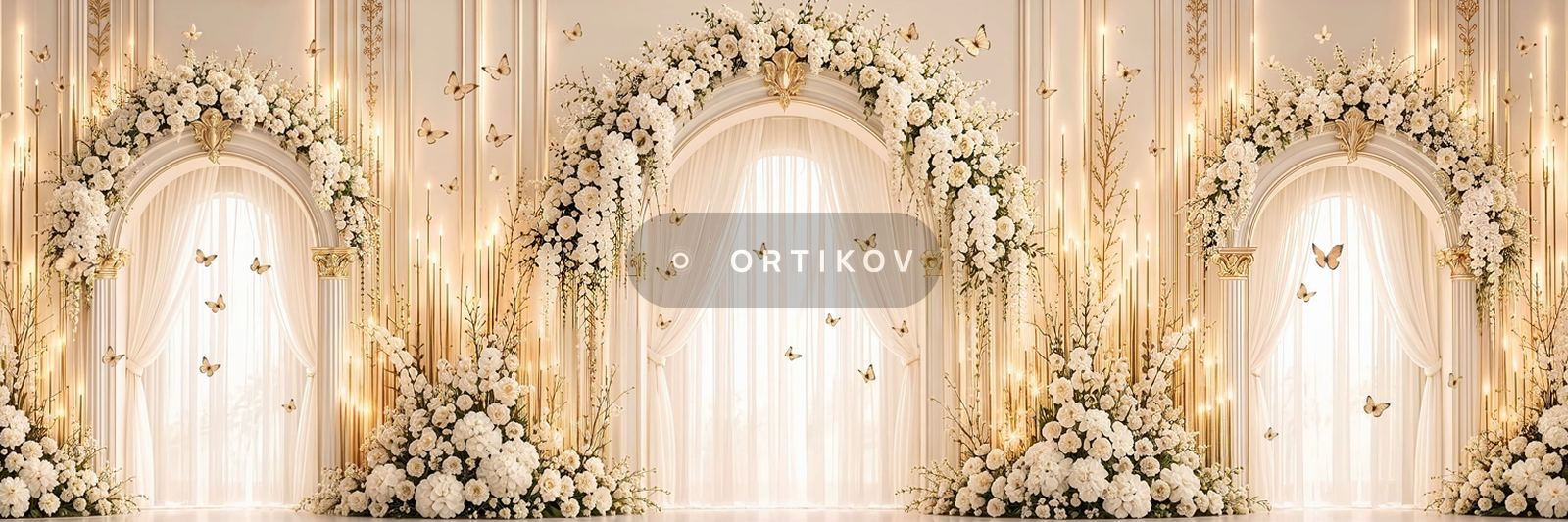 Три арки в свечах